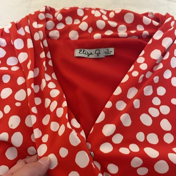 Eliza J orange polka dot dress - Picture 6 of 6